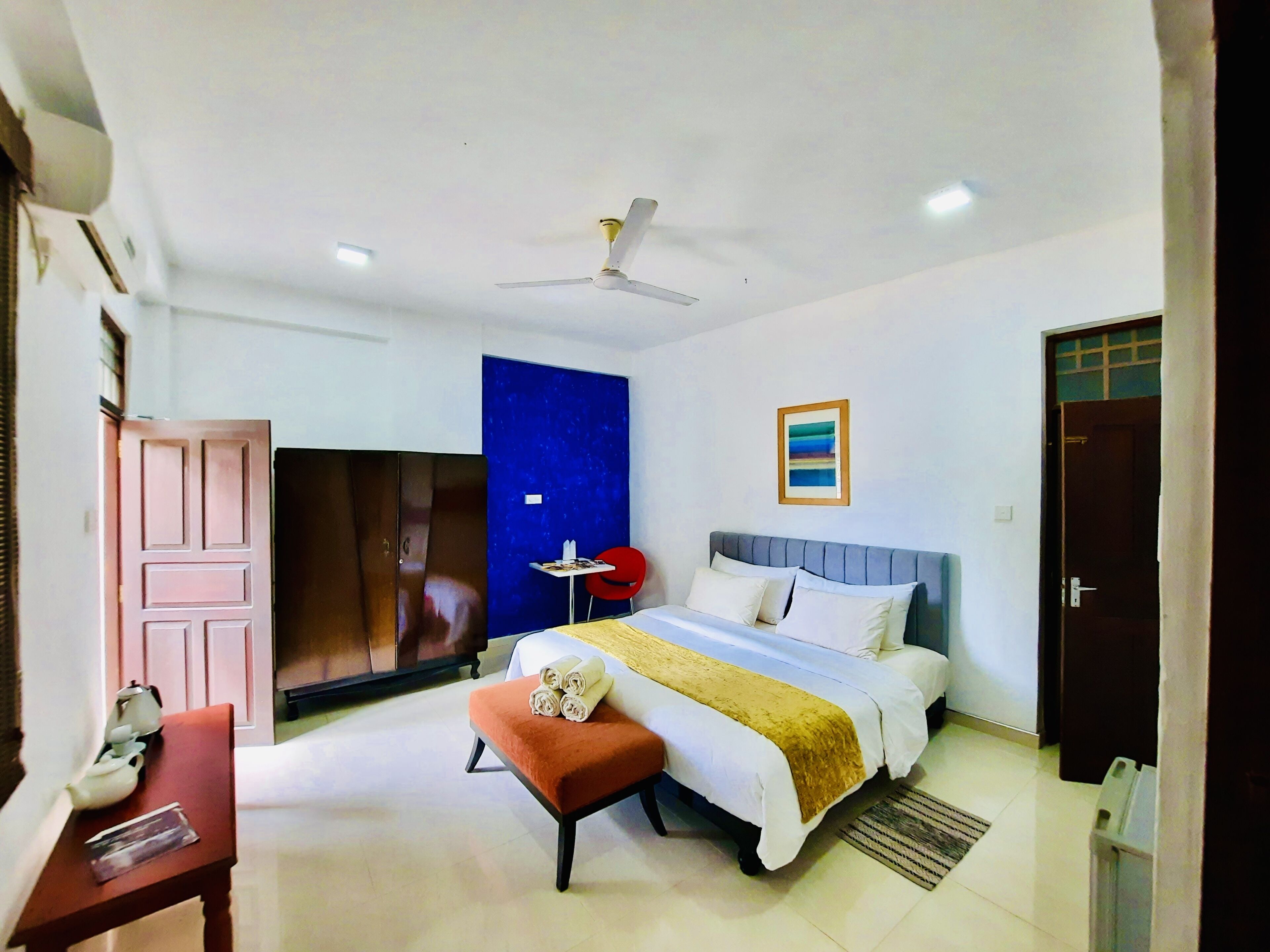 Premium bedding, Select Comfort beds, individually furnished