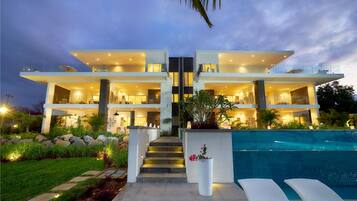 Front of property – evening/night