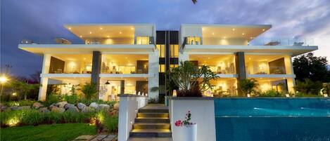 Front of property - evening/night