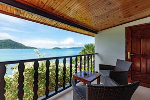 Premium Double Room, 1 Bedroom, Non Smoking, Sea View | View from room - Colibri Guest House (Praslin Island)