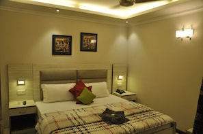 Superior Twin Room, 1 King Bed, Balcony, City View | Living area | LCD TV - Hotel Pace (Gurugram)