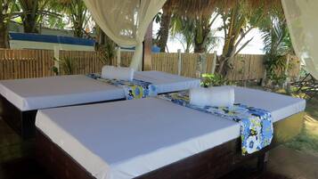 Salas de tratamientos para parejas, masajes en la playa