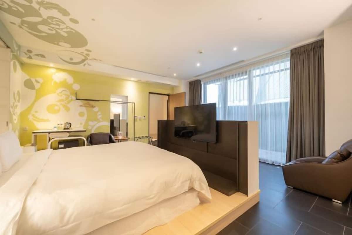 1 bilik tidur, peralatan tempat tidur premium, bar mini percuma