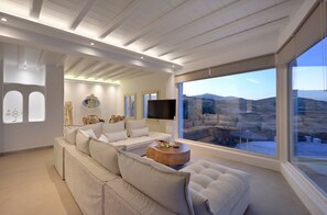 Atalia 5 Bedroom Villa with Private Heated Pool | Living area | 40-inch TV with satellite channels