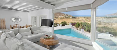 Atalia 5 Bedroom Villa with Private Heated Pool | Living area | 40-inch TV with satellite channels