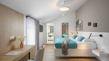 Annex Comfort Double Room | Minibar, in-room safe, desk, blackout curtains