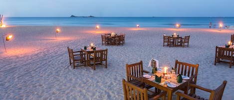 On the beach, white sand, scuba diving, snorkeling