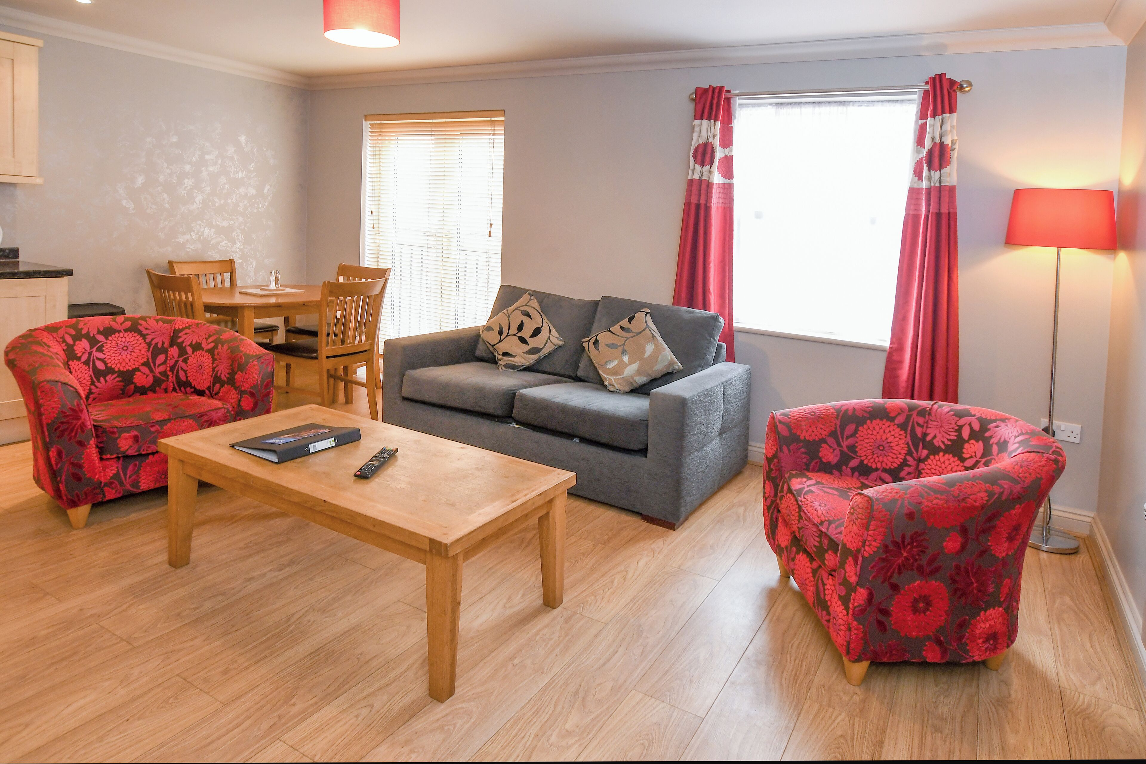 One Bed Apt. Sleep 4 (Twin&Sofa A5/8/11) - No lift or accessible facilities (Annex) | Living area | 32-inch Smart TV with digital channels