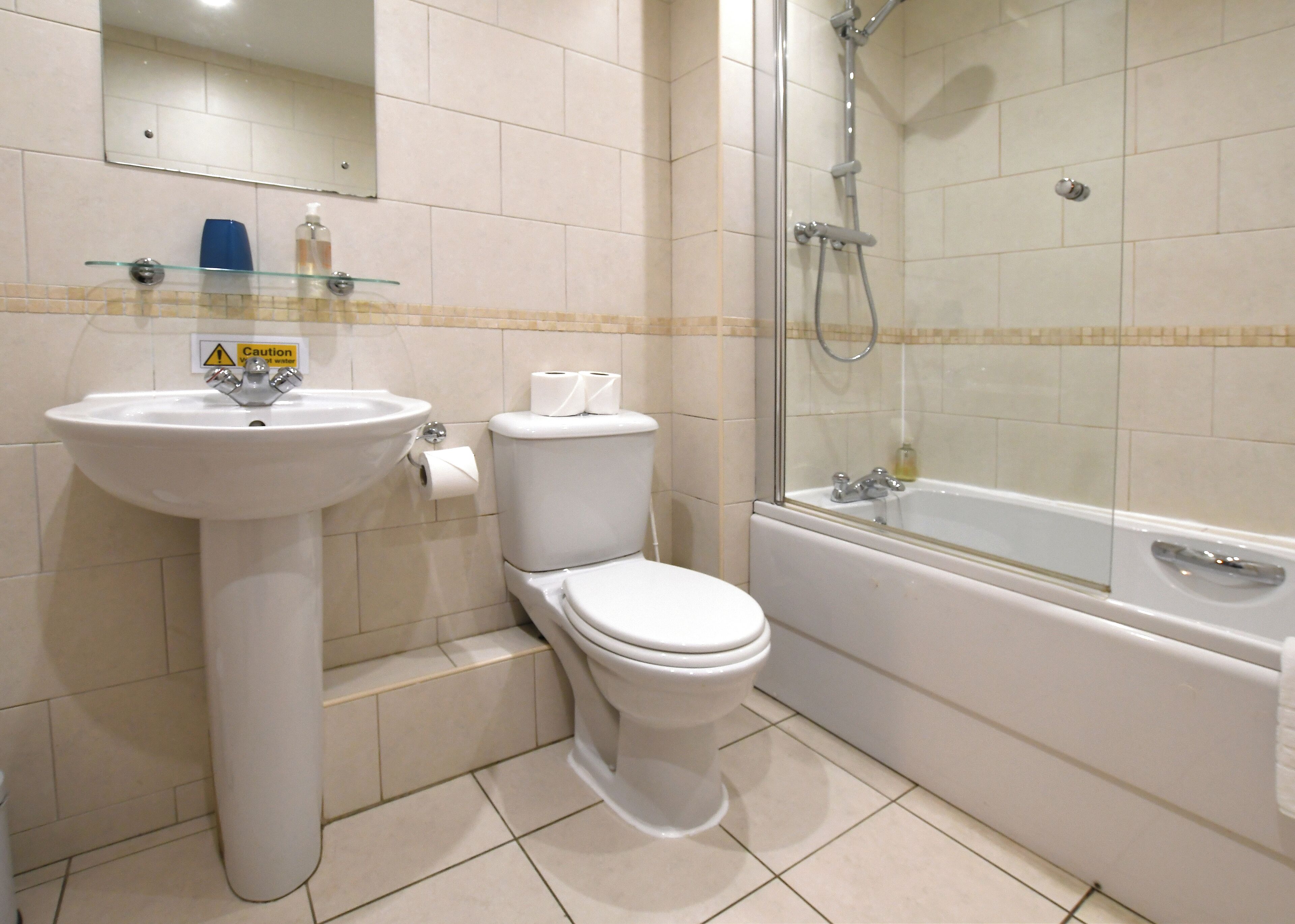 free toiletries, hair dryer, towels, soap