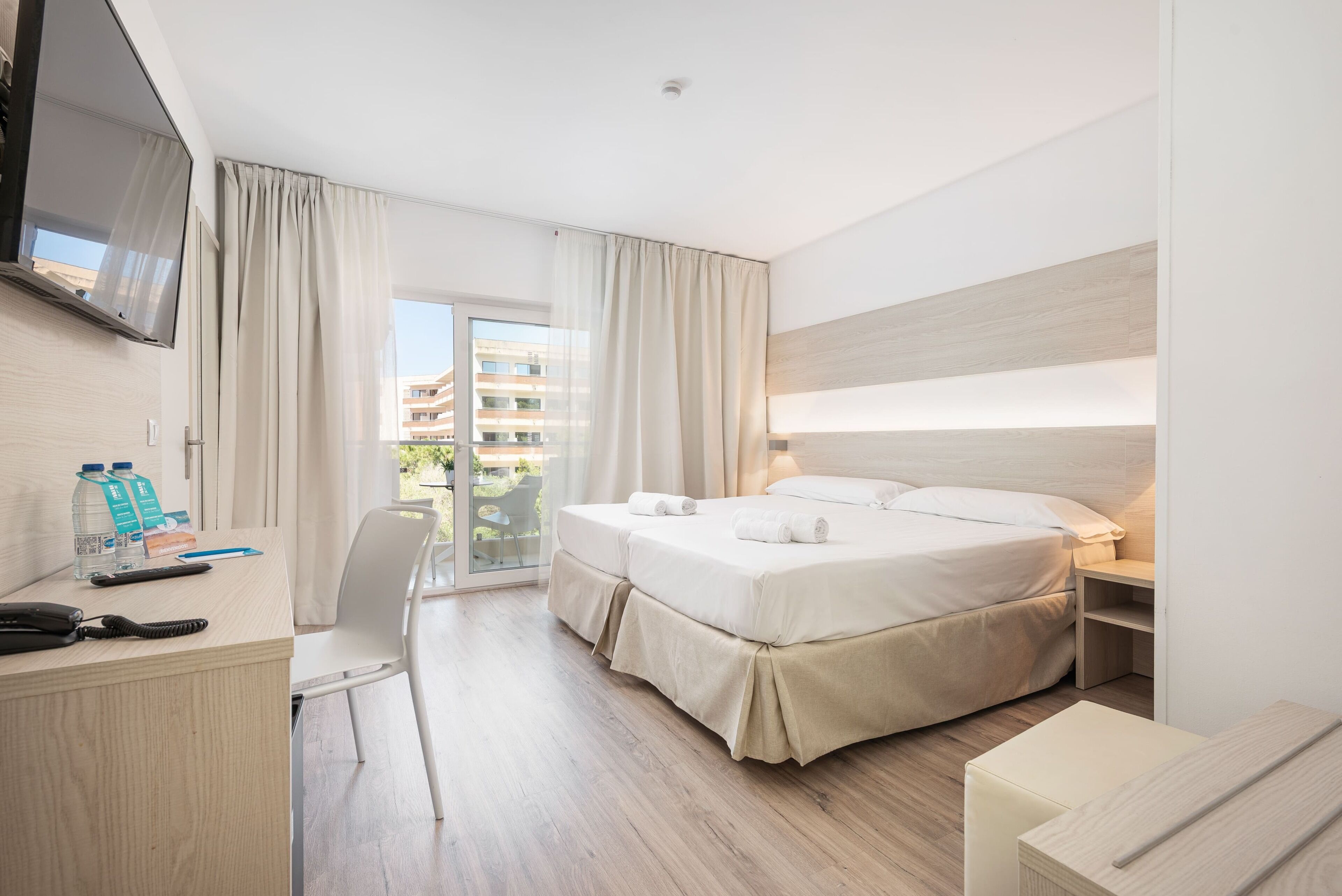 Double Room, Balcony, Pool View | Premium bedding, memory foam beds, minibar, in-room safe