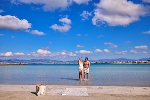 Beach nearby, white sand