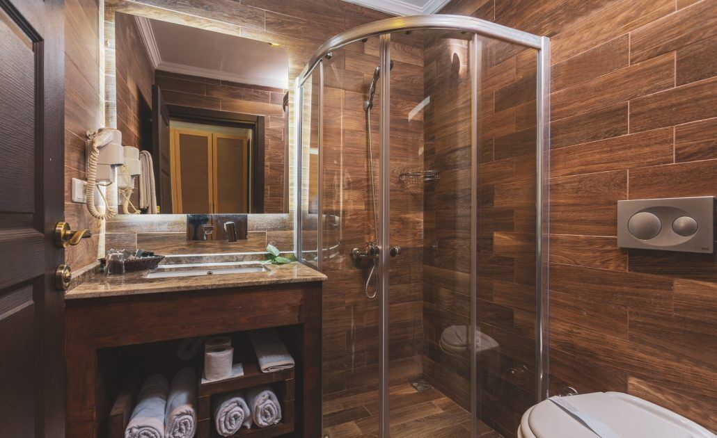 family suite, 2 bedrooms, pool view | bathroom | shower, free toiletries, hair dryer, slippers