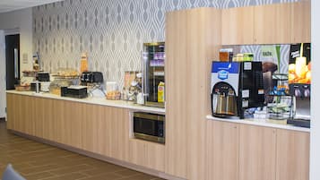 Gratis kontinental frukost varje dag