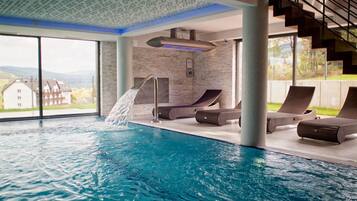 Indoor pool, outdoor pool