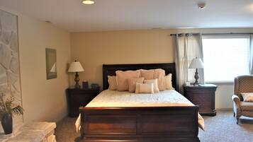 Premium bedding, iron/ironing board, free cots/infant beds