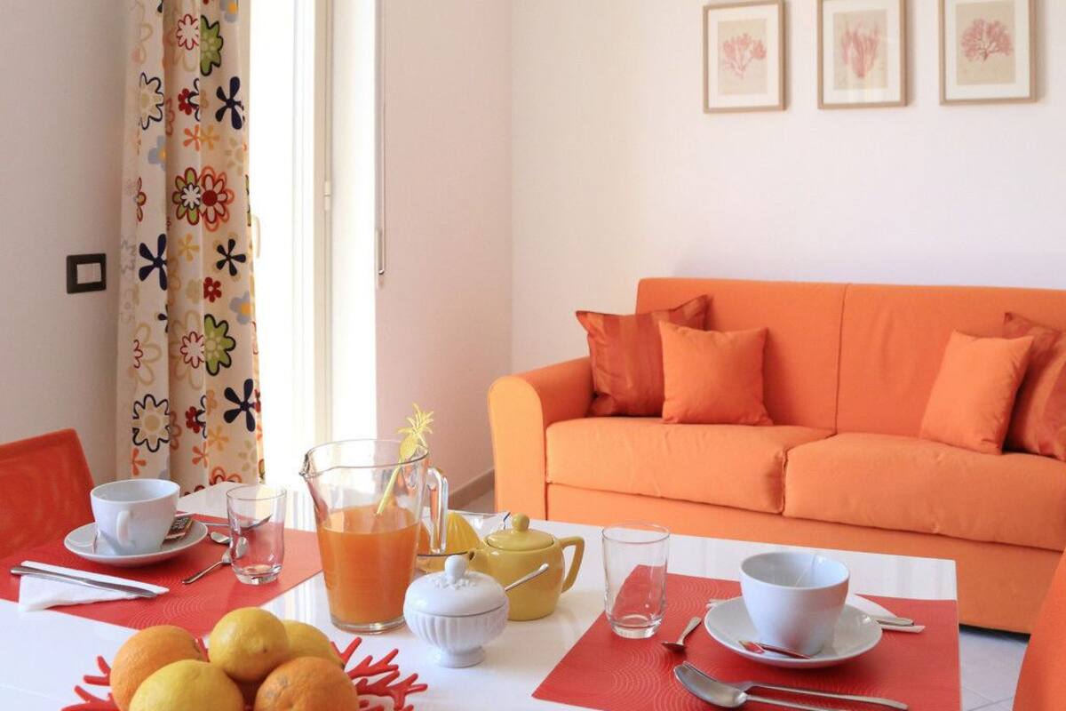Apartment, 2 Bedrooms, Sea View | Living area