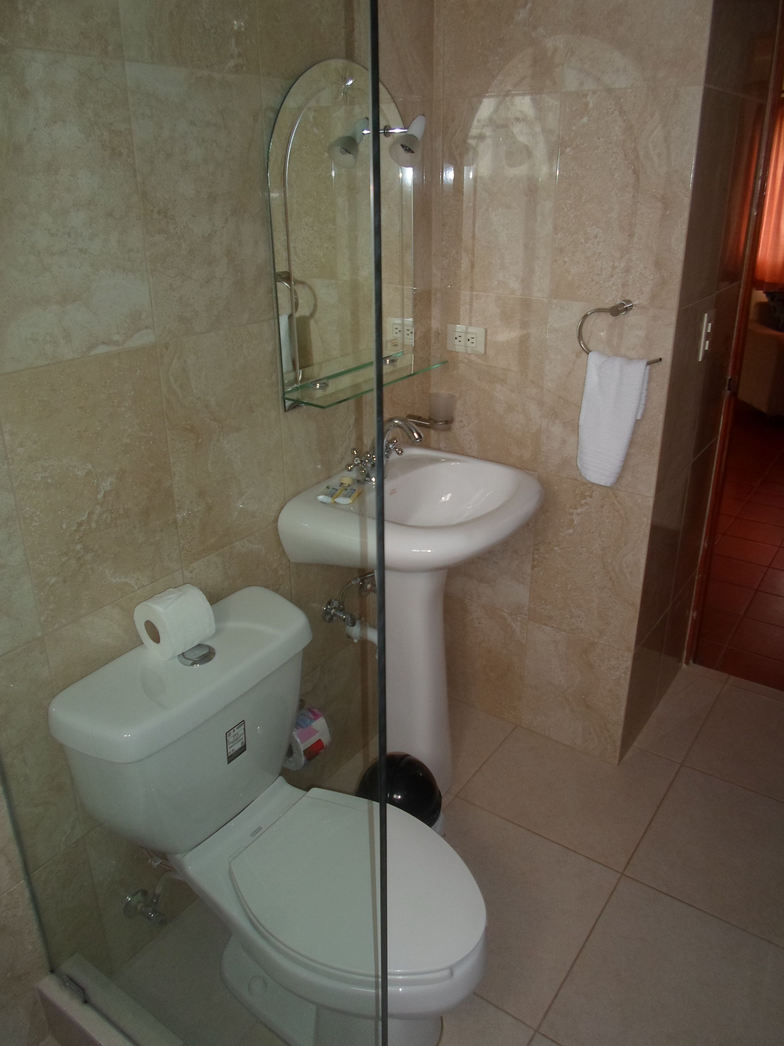 two bedroom apartment | bathroom | shower, towels