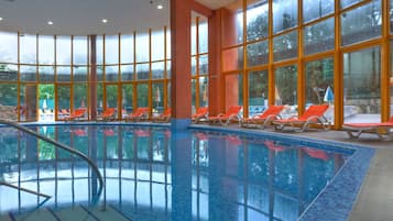 Indoor pool, seasonal outdoor pool