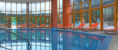 Indoor pool, seasonal outdoor pool