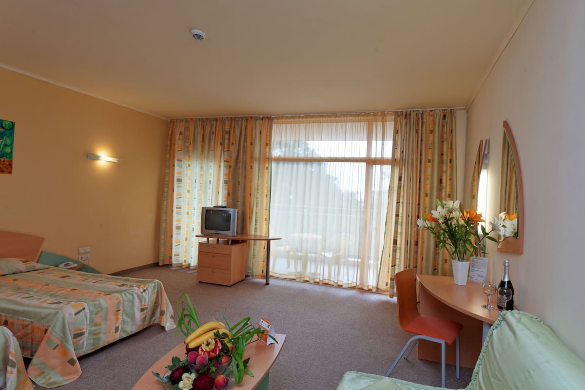 studio, balcony | in-room safe, desk