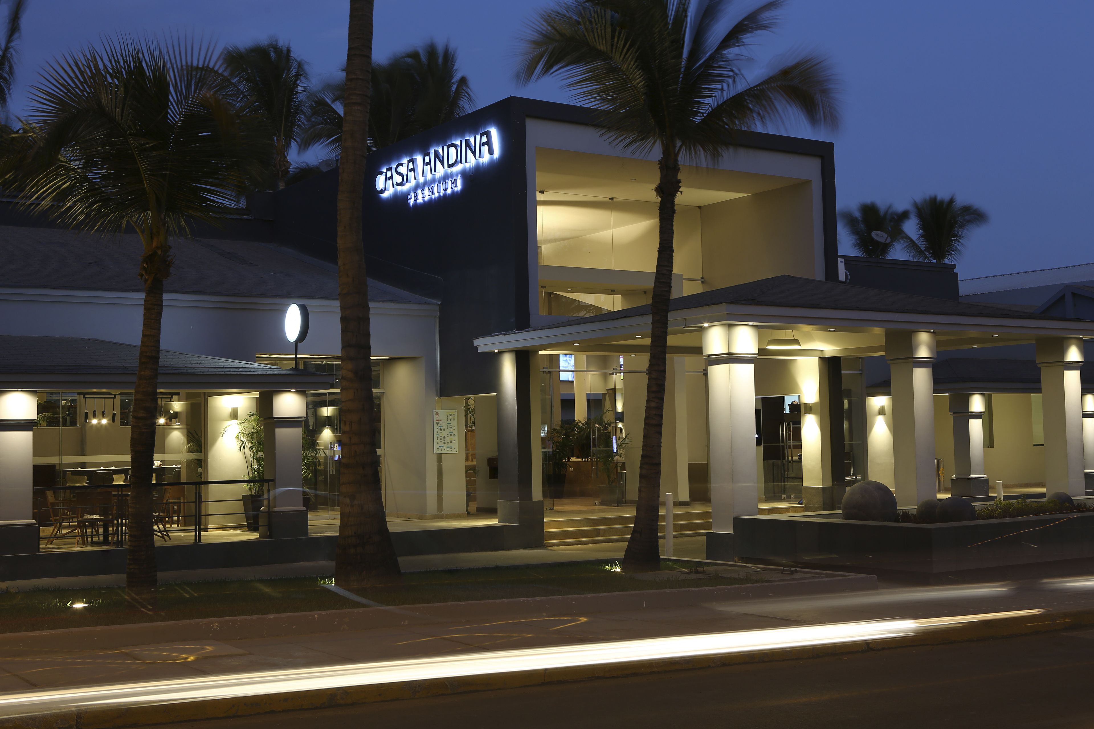 Front of property – evening/night