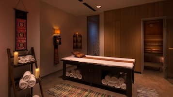 Sauna, steam room, body treatments, Thai massages, body scrubs