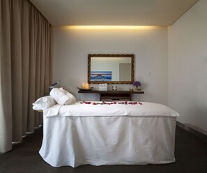 Behandlingsrum til par, sauna, kropsbehandlinger, aromaterapi