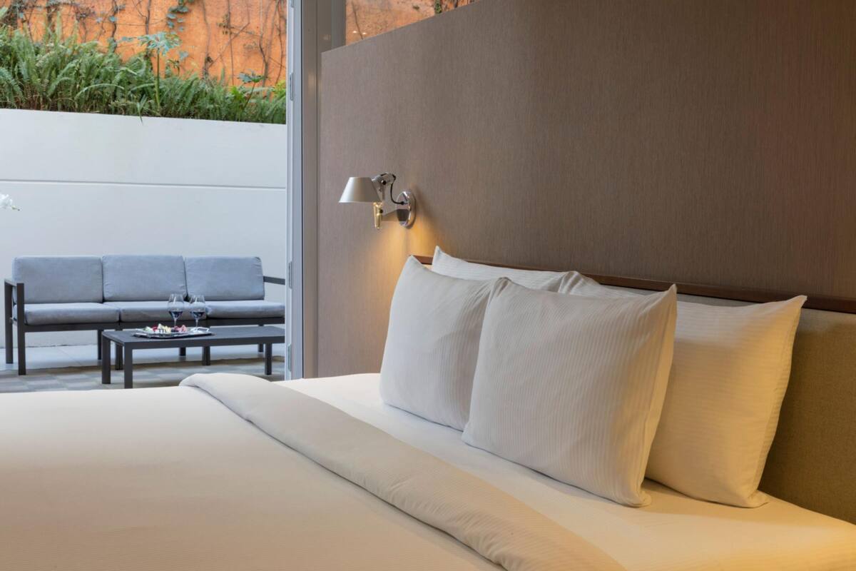 TERRACE SUITE | 1 bedroom, Egyptian cotton sheets, premium bedding, down comforters