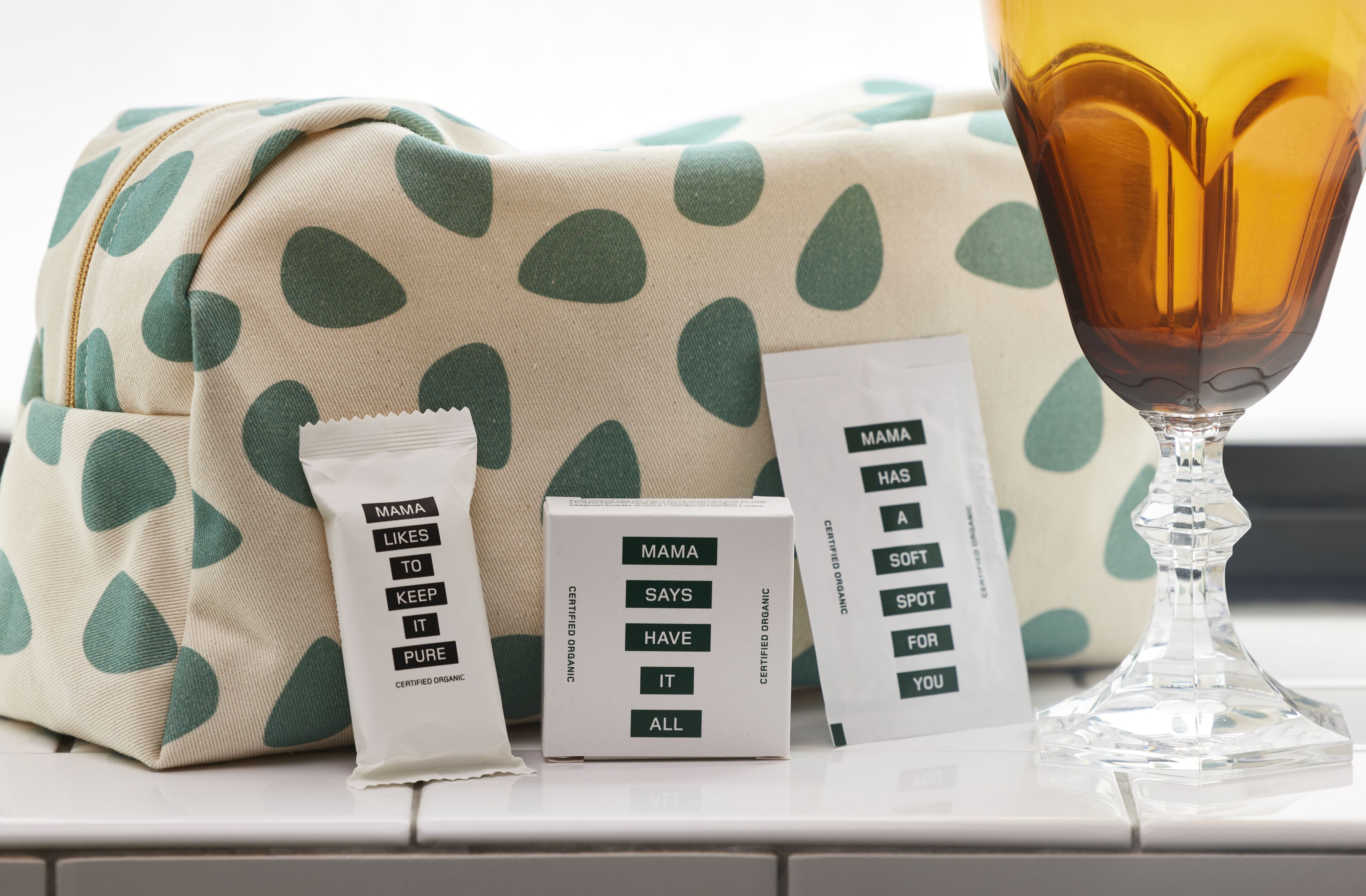 city room (medium mama) | bathroom | shower, designer toiletries, hair dryer, towels