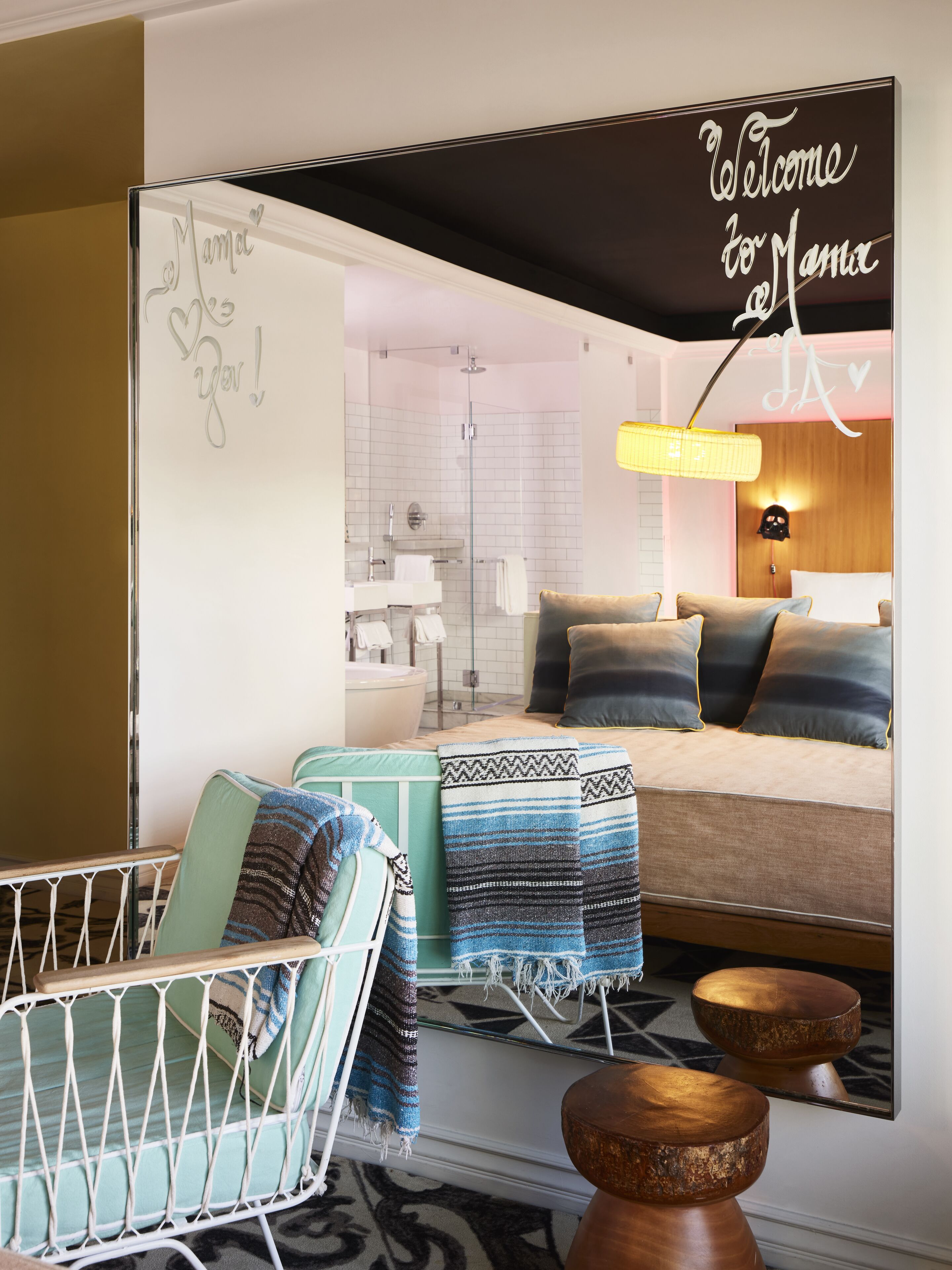 suite, 1 double bed, view (xxl mama, hollywood hills view) | 1 bedroom, premium bedding, in-room safe, individually decorated