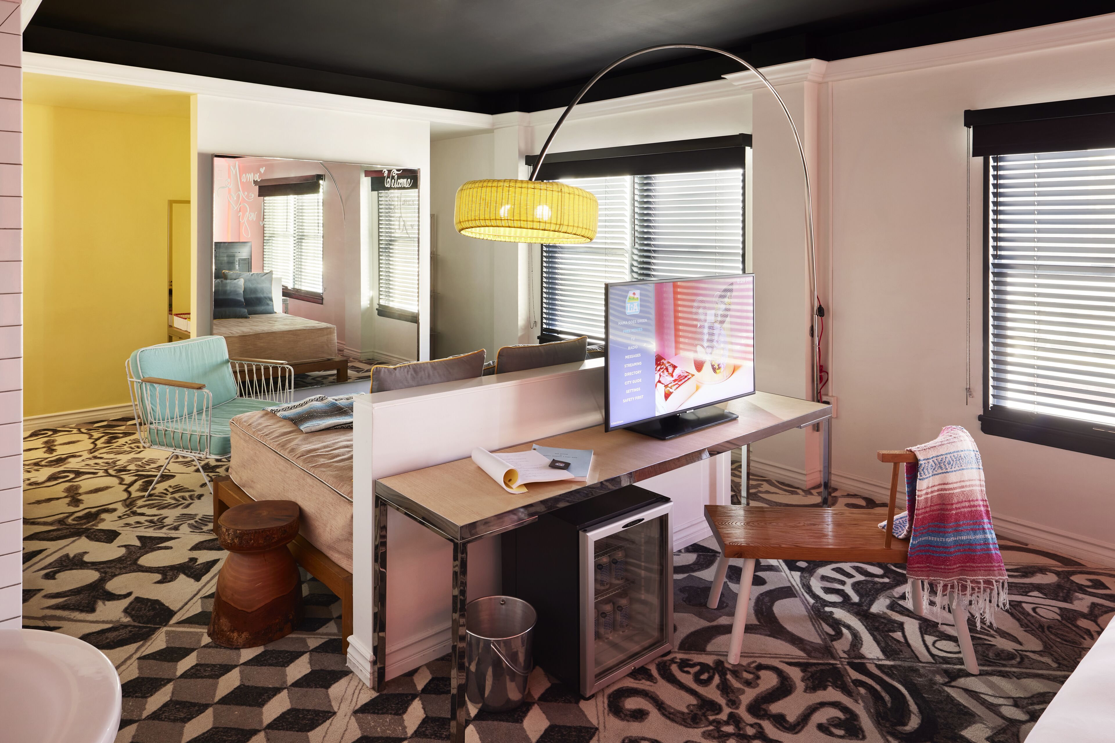 suite, 1 double bed, view (xxl mama, hollywood hills view) | 1 bedroom, premium bedding, in-room safe, individually decorated