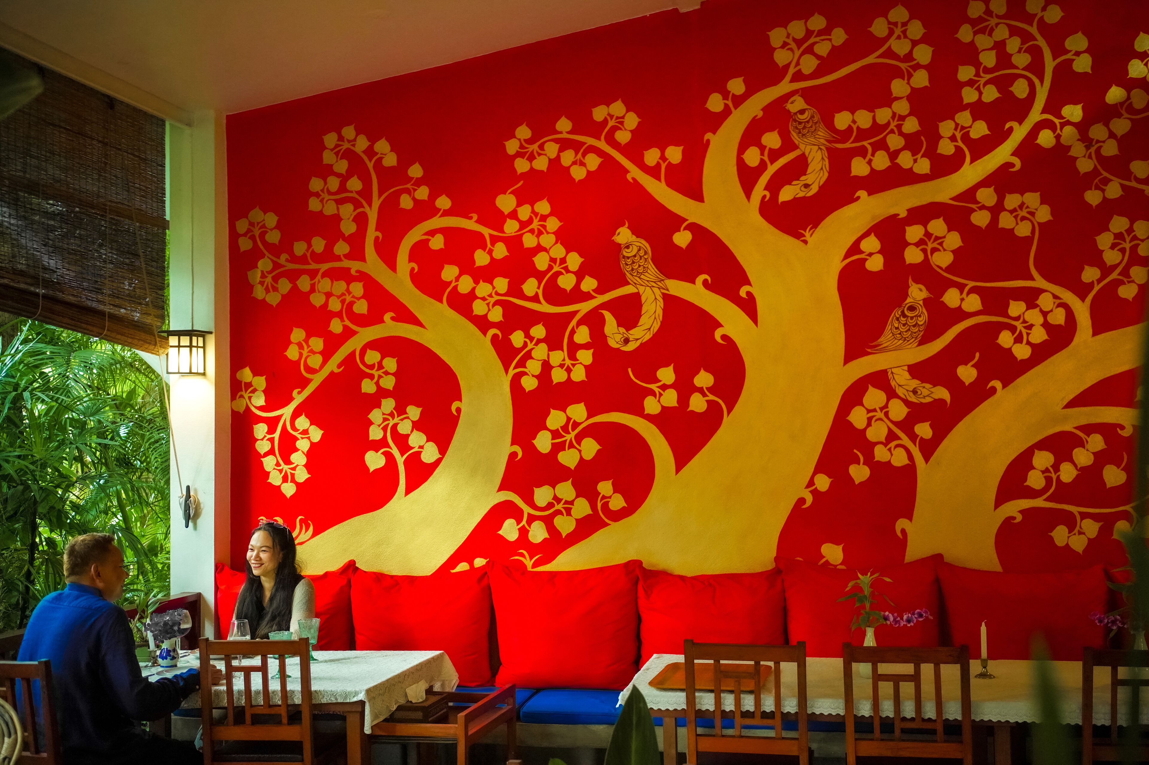 breakfast, lunch, dinner served; thai cuisine, garden views