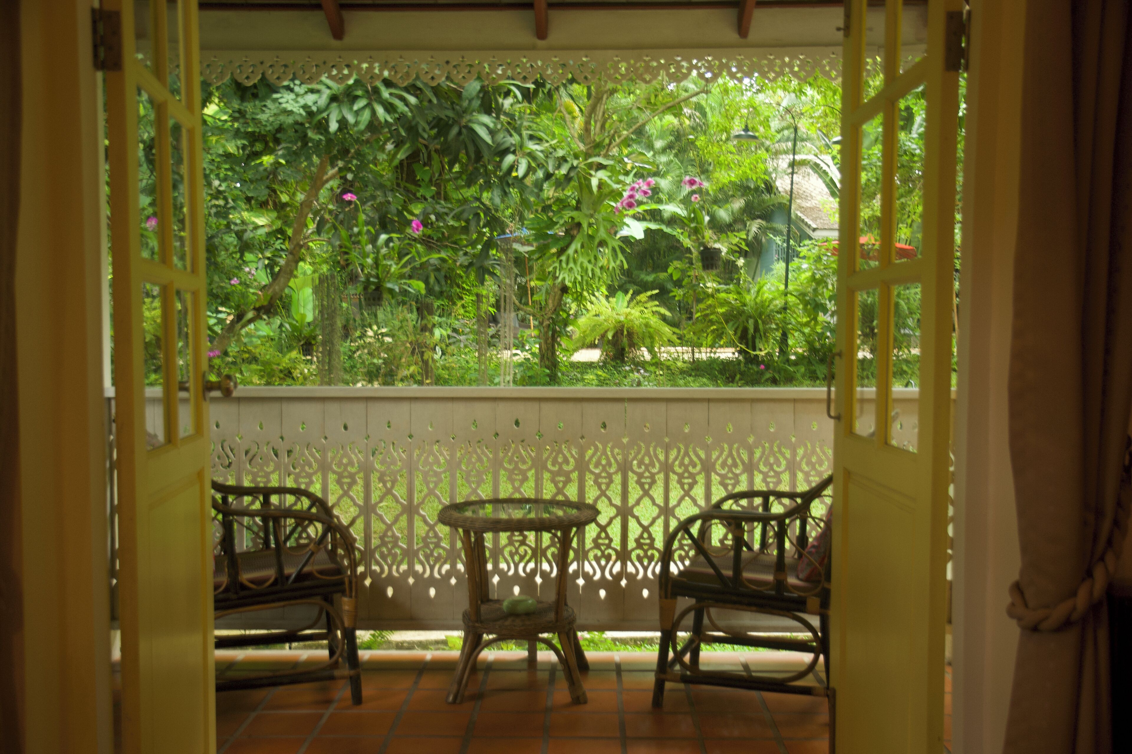 Uitzicht vanaf balkon