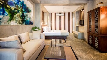 Deluxe King Room with Private Courtyard & Sitting Area | 13 bedrooms, in-room safe, iron/ironing board, free WiFi