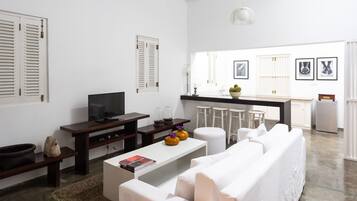 Two Bedroom Villa with Plunge Pool | Living area | Flat-screen TV, DVD player