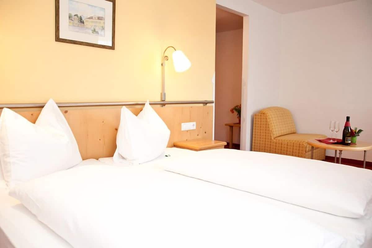 1 bedroom, desk, laptop workspace, iron/ironing board