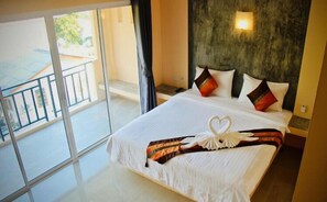 Standard Double or Twin Room, 1 Bedroom, Balcony, Pool View | In-room safe, desk, soundproofing, free WiFi