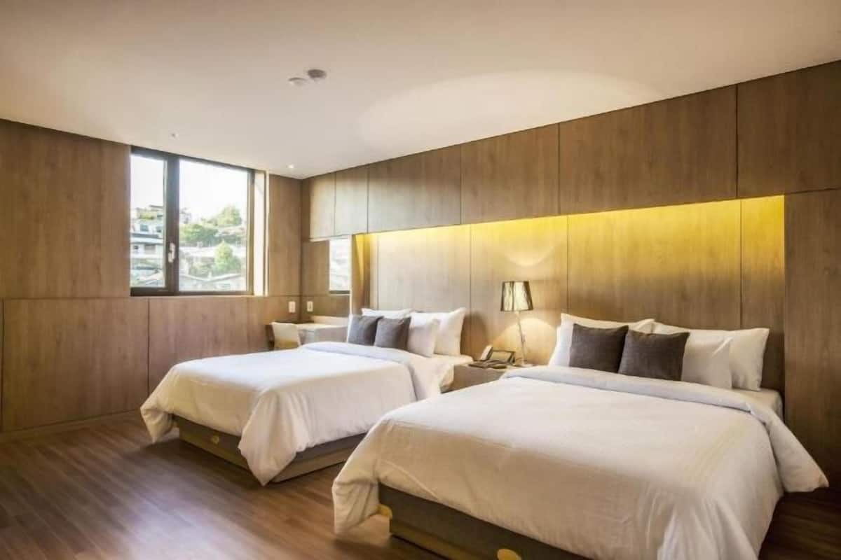 1 habitación y ropa de cama de alta calidad
