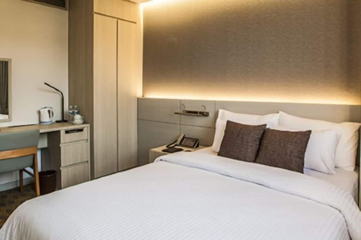 1 habitación y ropa de cama de alta calidad