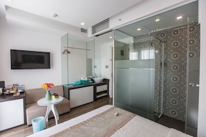 Studio, quang cảnh thành phố | Minibar, két bảo mật tại phòng, bàn, giường gấp/giường phụ (phụ phí) 