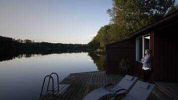 Vue depuis lâhĂ©bergement