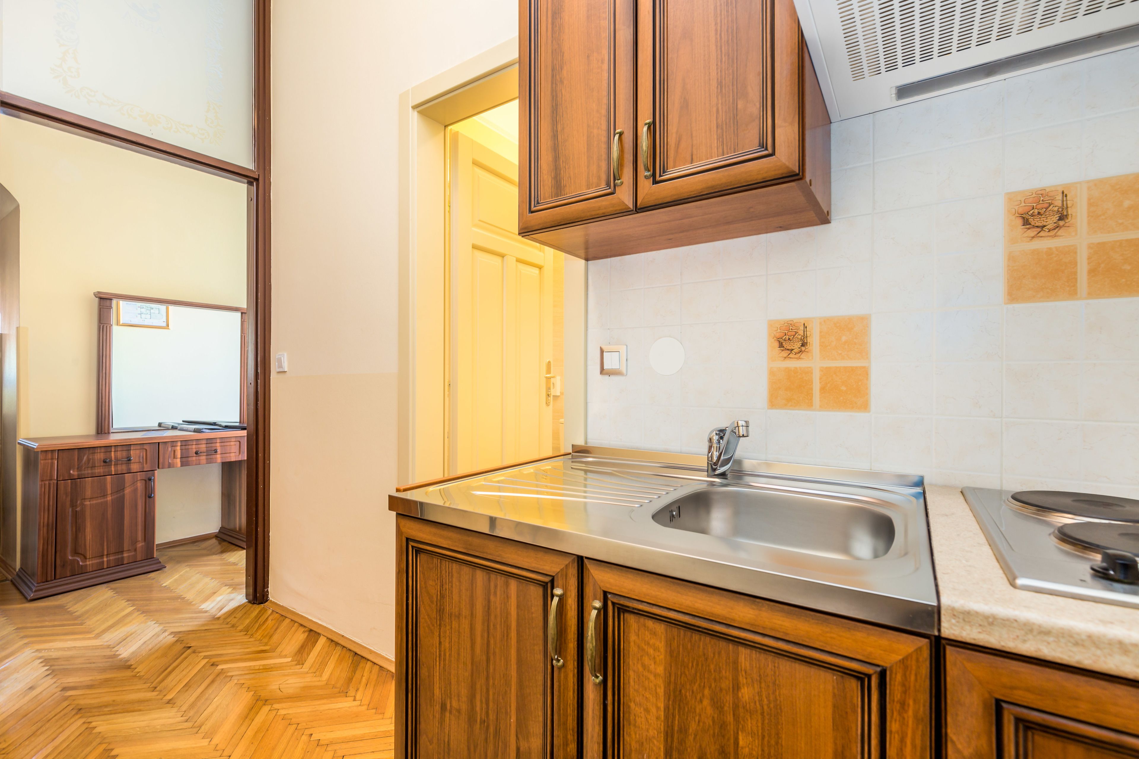 superior studio | private kitchenette | fridge, microwave, stovetop, dishwasher