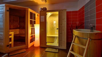 Sauna, boblebad, hot stone-massage, sportsmassage, massagebehandlinger