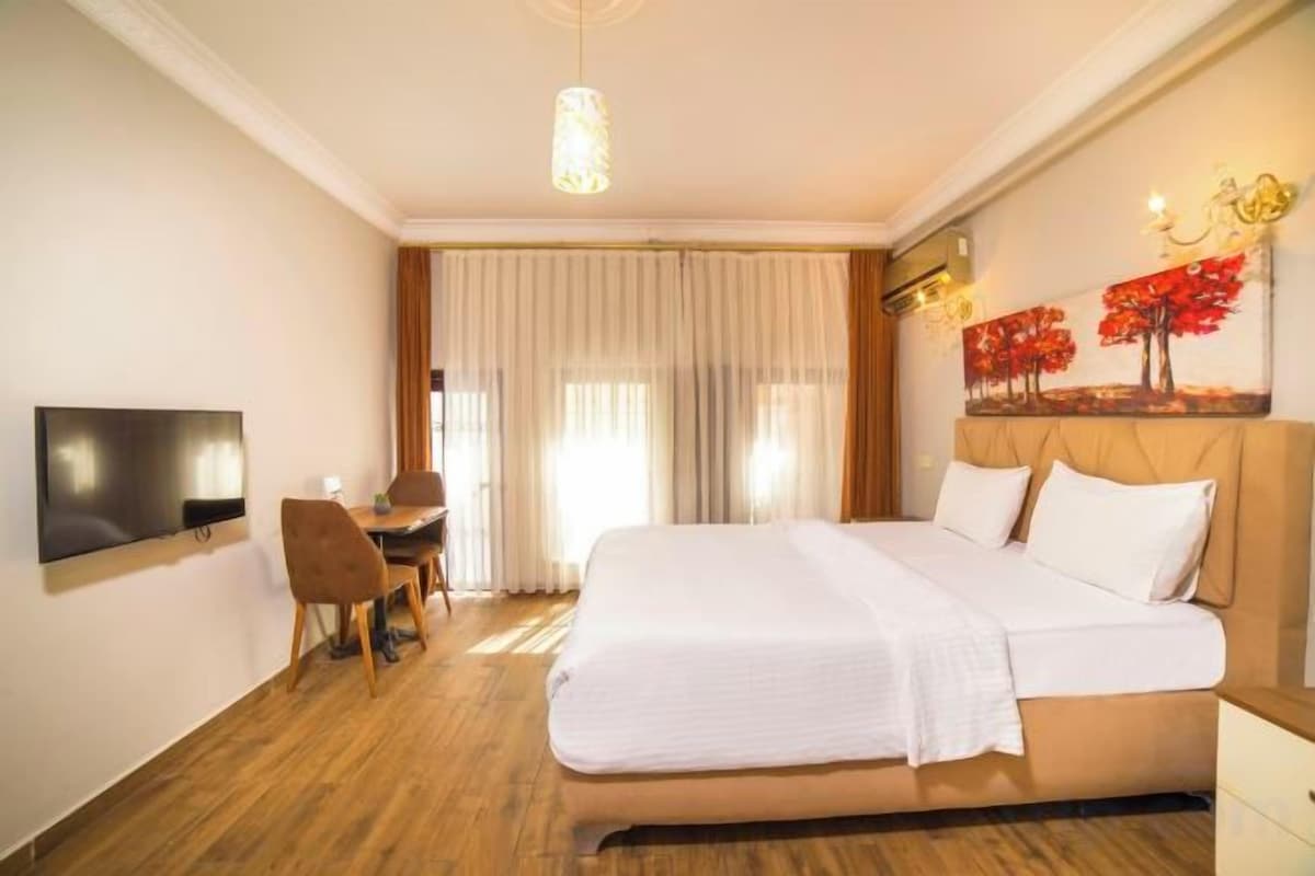 Premium bedding, down comforters, Select Comfort beds, minibar