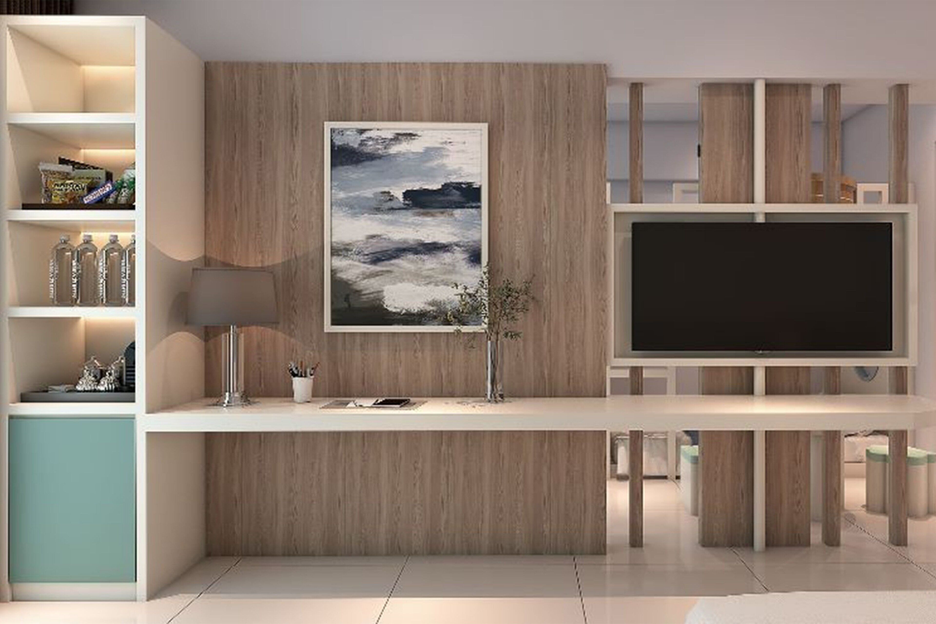 family suite, 1 king bed | 1 bedroom, in-room safe, desk, blackout curtains