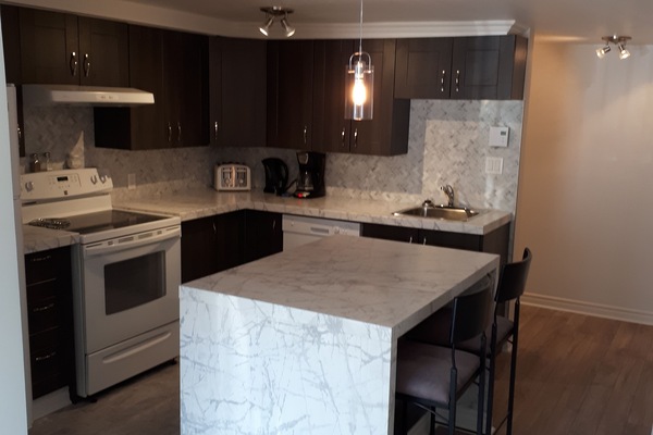 Apartment, 3 Bedrooms (La Petite Bergeronnette) | Private kitchen | Coffee/tea maker, full-size fridge, microwave, oven