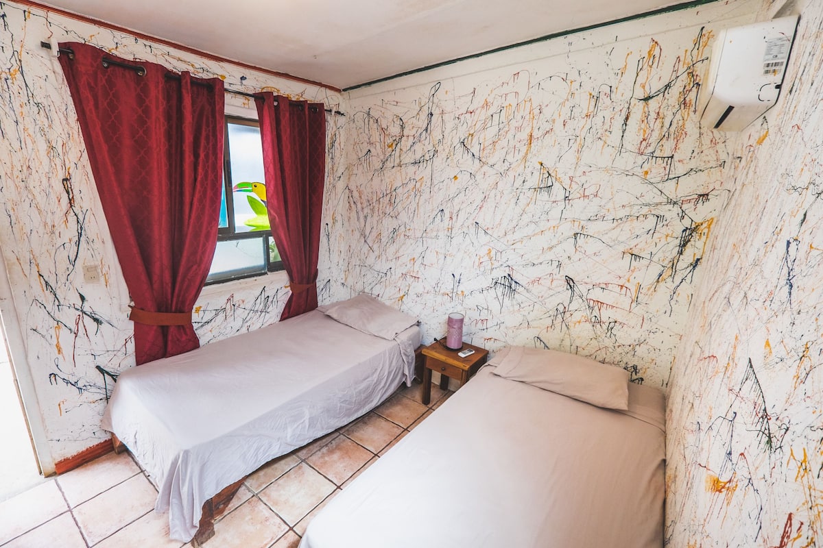 Economy Double Room, Multiple Beds, Accessible, Private Bathroom | Premium bedding, free WiFi, bed sheets