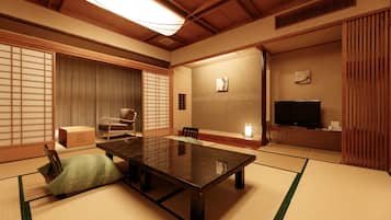 デラックスA 和室 禁煙 | セーフティボックス (室内)、WiFi (無料)、ベッドシーツ