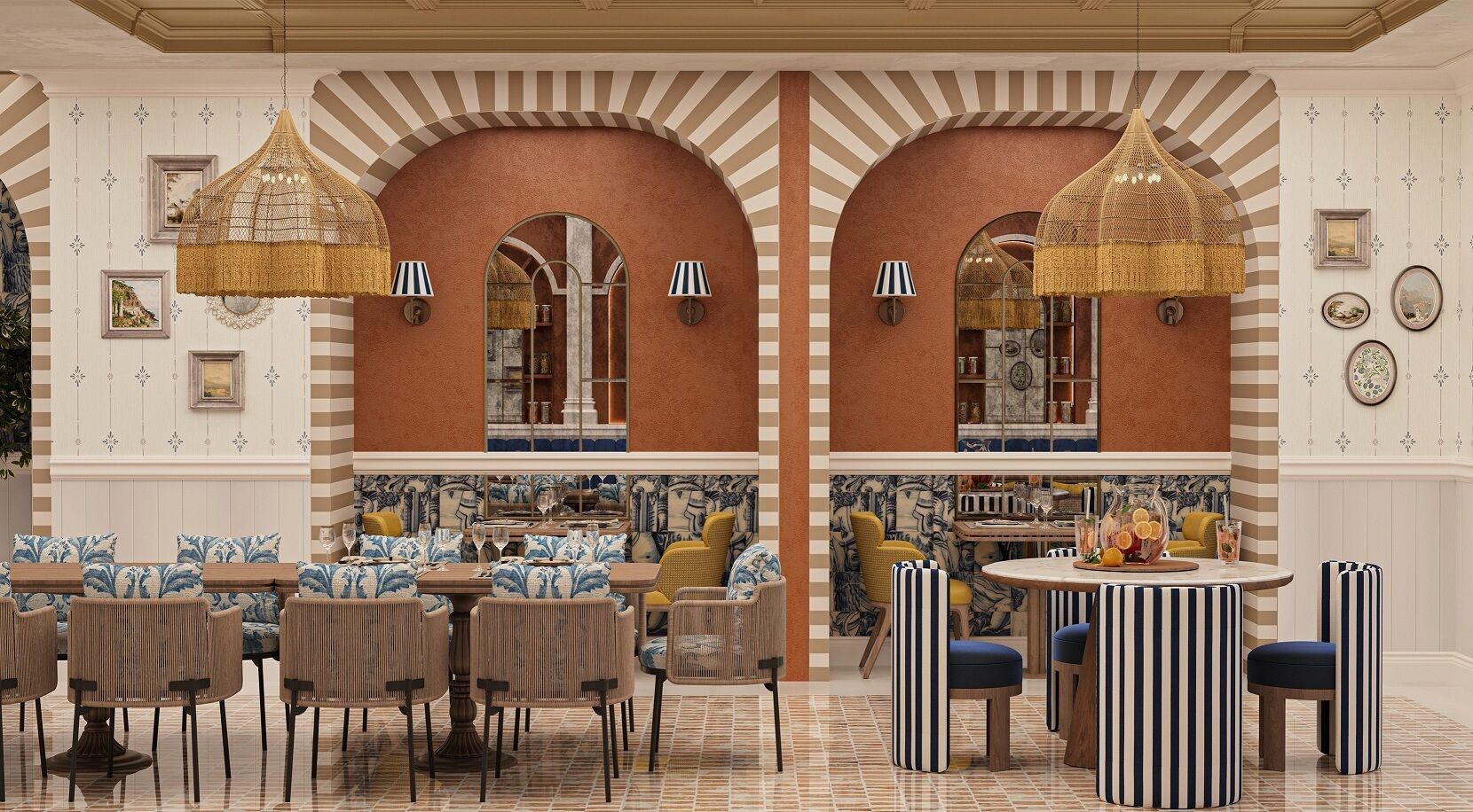 3 restaurants, breakfast, lunch, dinner served; international cuisine 