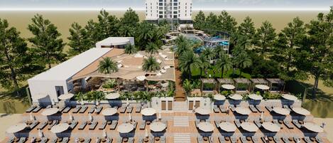 Voorkant van accommodatie